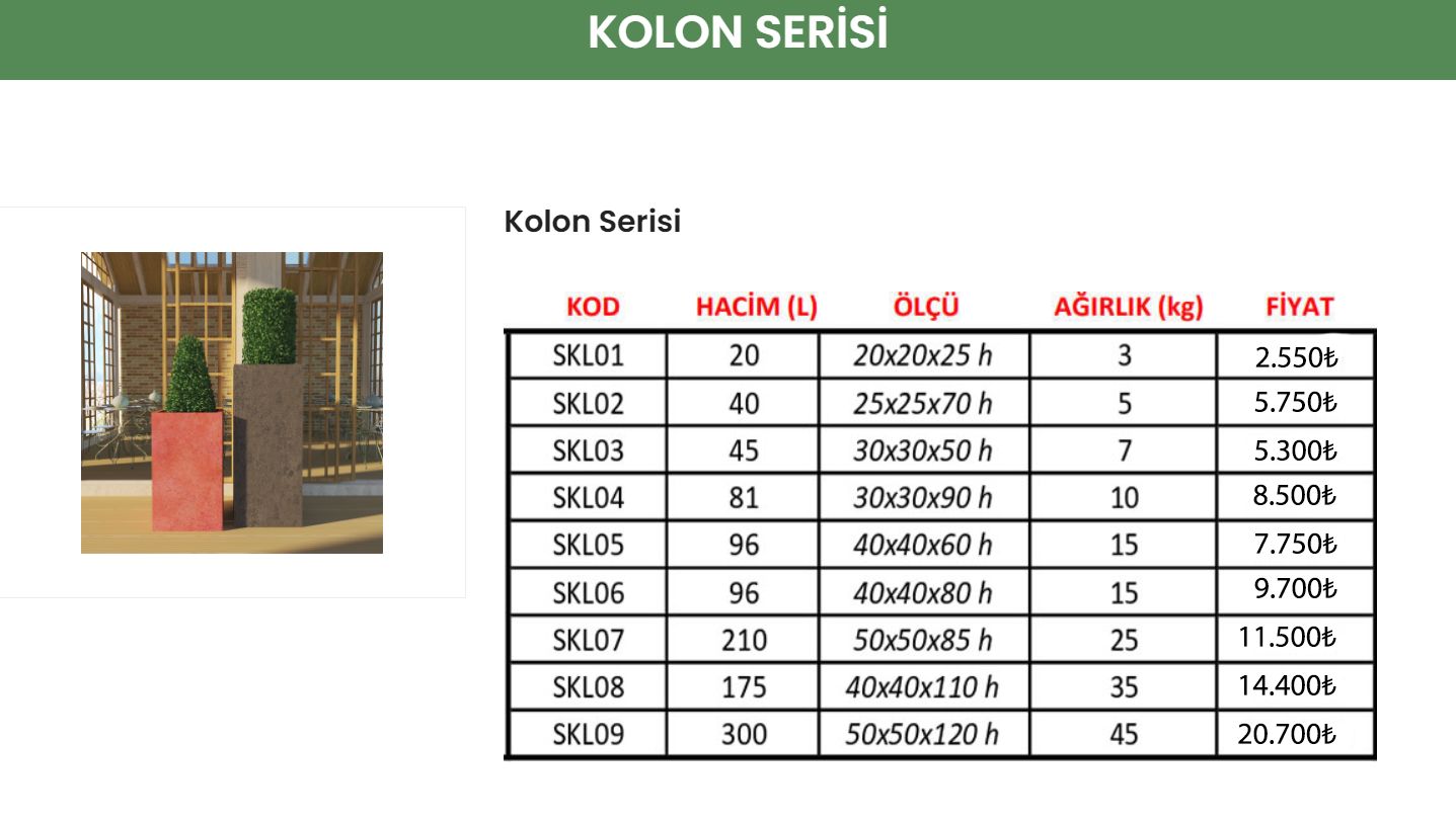 17  KOLON SERİSİ